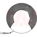 Splash Panel, brake disc VAN WEZEL - 0627372