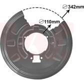 Splash Panel, brake disc VAN WEZEL - 0649373