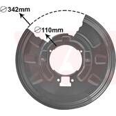 Splash Panel, brake disc VAN WEZEL - 0649374