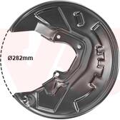 Splash Panel, brake disc VAN WEZEL - 0965374