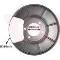 Splash Panel, brake disc VAN WEZEL - 1881373