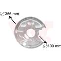 Splash Panel, brake disc VAN WEZEL - 3029374