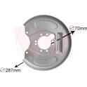 Splash Panel, brake disc VAN WEZEL - 3225374