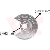 Splash Panel, brake disc VAN WEZEL - 3745371