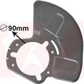 Splash Panel, brake disc VAN WEZEL - 3745373