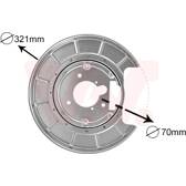 Splash Panel, brake disc VAN WEZEL - 4047374