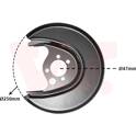 Splash Panel, brake disc VAN WEZEL - 5824373