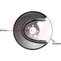Splash Panel, brake disc VAN WEZEL - 5824374