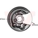 Splash Panel, brake disc VAN WEZEL - 5839374
