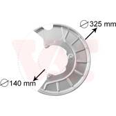 Splash Panel, brake disc VAN WEZEL - 7622371