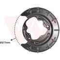 Splash Panel, brake disc VAN WEZEL - 8207373