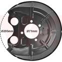 Spritzblech, Bremsscheibe VAN WEZEL - 3768374