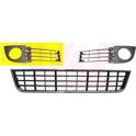 Ventilatiegrille- bumper VAN WEZEL - 0317594