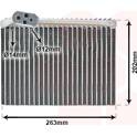 Verdampfer, Klimaanlage VAN WEZEL - 4000V062