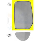 Vidro de espelho, espelho retrovisor exterior VAN WEZEL - 1898838