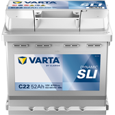 Batería del coche 52Ah/470A VARTA - 552400047K262