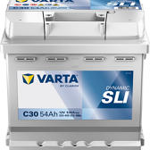 Batería del coche 54Ah/530A VARTA - 554400053K262