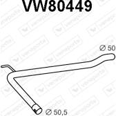 Exhaust Pipe VENEPORTE - VW80449