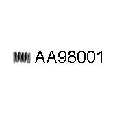 Feder, Abgasrohr VENEPORTE - AA98001