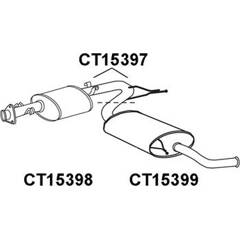 Silencieux arrière VENEPORTE - CT15399