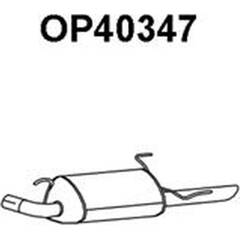 Silencieux arrière VENEPORTE - OP40347