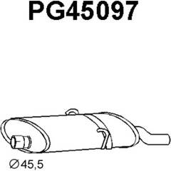 Silencieux arrière VENEPORTE - PG45097