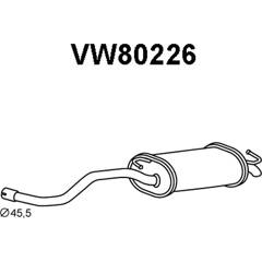 Silencieux arrière VENEPORTE - VW80226