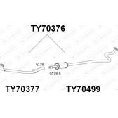Silencieux avant VENEPORTE - TY70376
