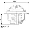 Thermostat, coolant WAHLER - 3472.87D