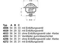 Thermostat, coolant