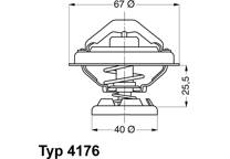 352317005050 MAGNETI MARELLI TE0505 Thermostat D'eau Température D'ouverture: 95°C, Avec Joint D