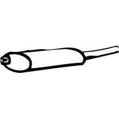 Silencieux arrière WALKER - 17471