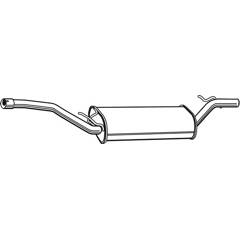 Silencieux arrière WALKER - 23211