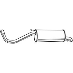 Silencieux arrière WALKER - 71342