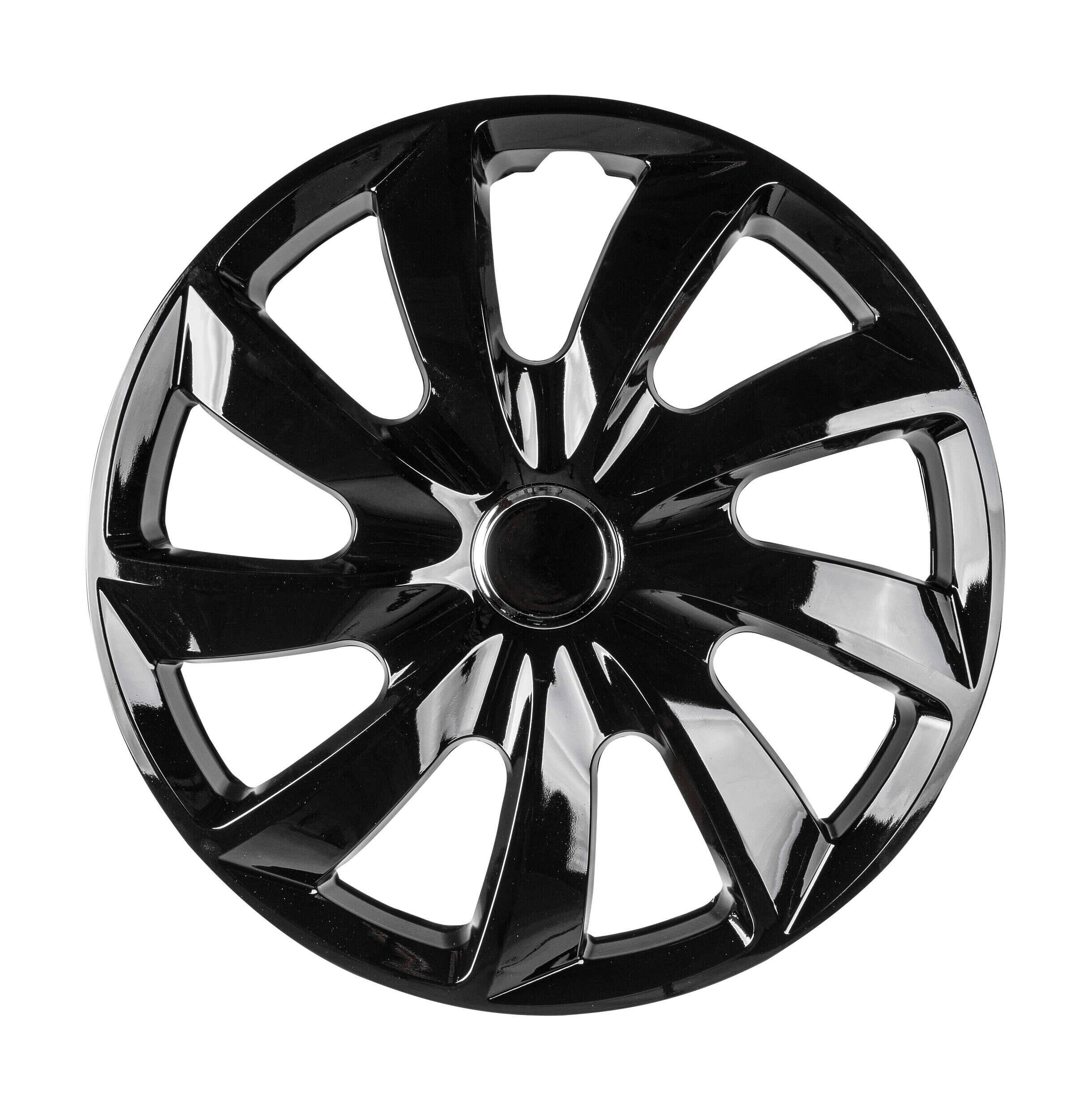 Turbine hubcaps 16" - 4 pieces black