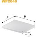 Cabin air filter WIX FILTERS - WP2046