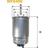Filtre à carburant WIX FILTERS - WF8499