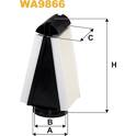 Filtro de ar WIX FILTERS - WA9866