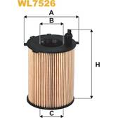 Filtro de aceite WIX FILTERS - WL7526