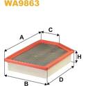 Luchtfilter WIX FILTERS - WA9863