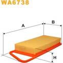 Luftfilter WIX FILTERS - WA6738