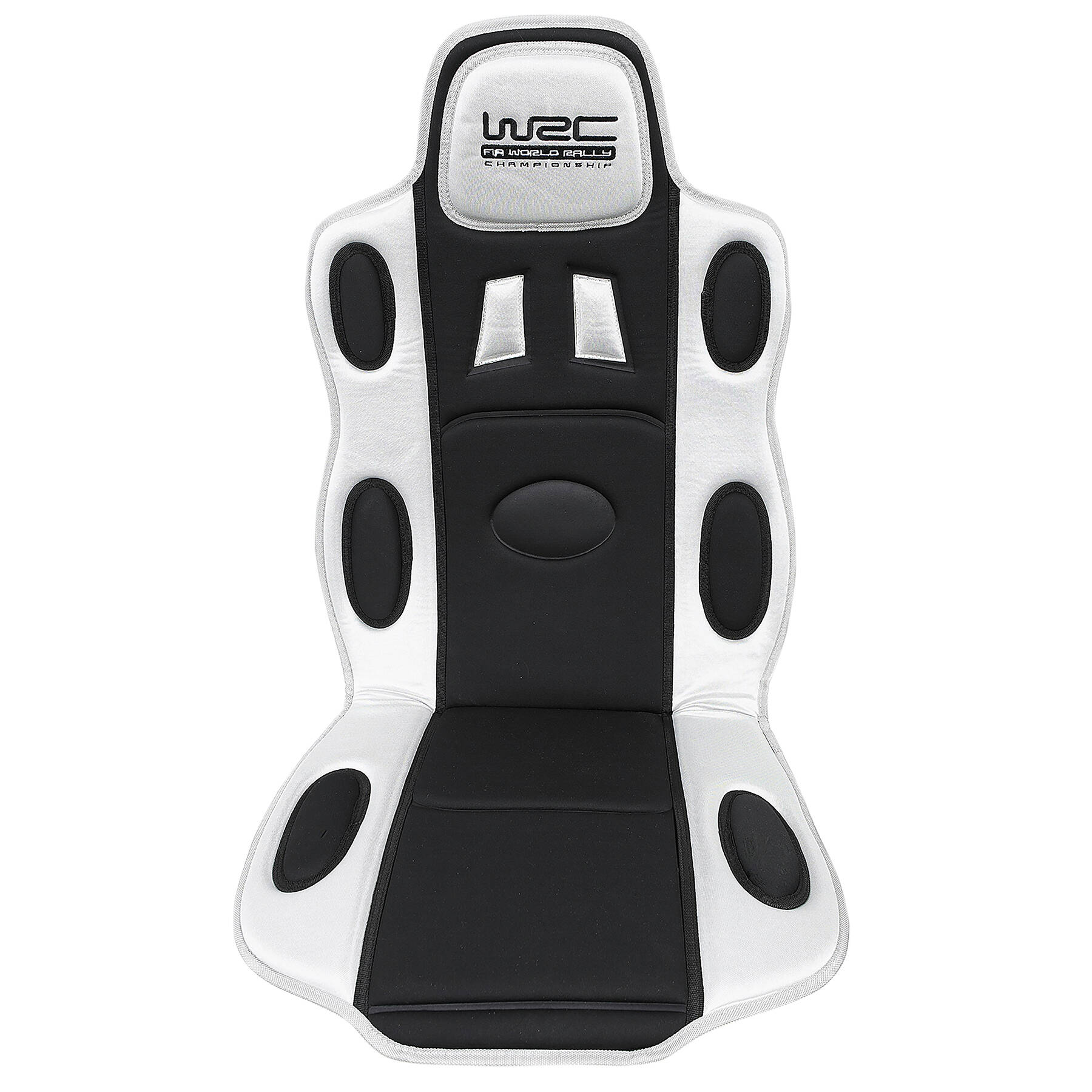 1 universal seat cover in black and silver mesh 56 x 118 cm