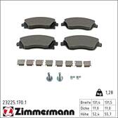Bremsbeläge vorne ZIMMERMANN - 23225.170.1