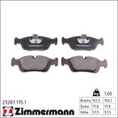 Bremsbeläge vorne ZIMMERMANN - 23287.175.1
