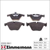 Bremsbeläge vorne ZIMMERMANN - 23312.200.1