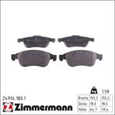 Bremsbeläge vorne ZIMMERMANN - 24914.180.1