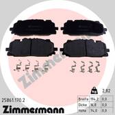 Bremsbeläge vorne ZIMMERMANN - 25861.170.2