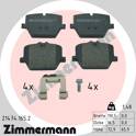 Bremsbelagsatz hinten ZIMMERMANN - 21474.165.2