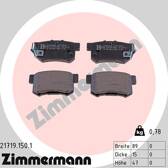 Bremsbelagsatz hinten ZIMMERMANN - 21719.150.1