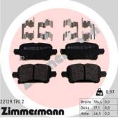 Bremsbelagsatz hinten ZIMMERMANN - 22129.170.2